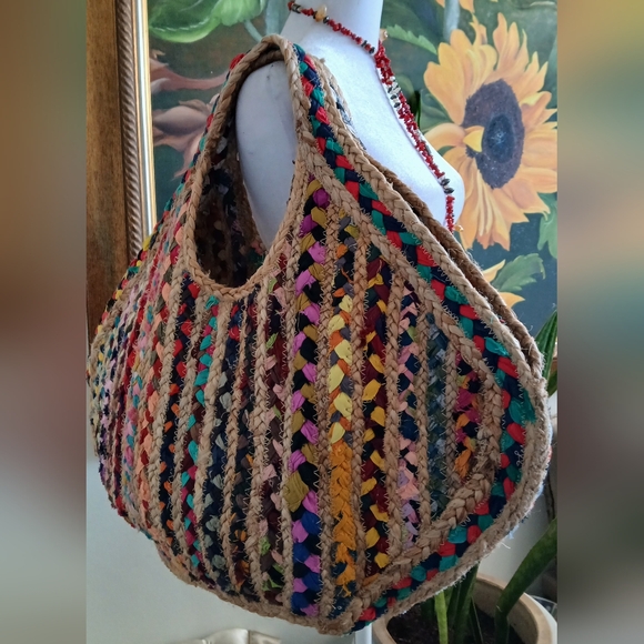 HANDMADE INDIA Handbags - 🔥NEW BOHO CHIC OVERSIZED JUTE BAG & FREE GIFT